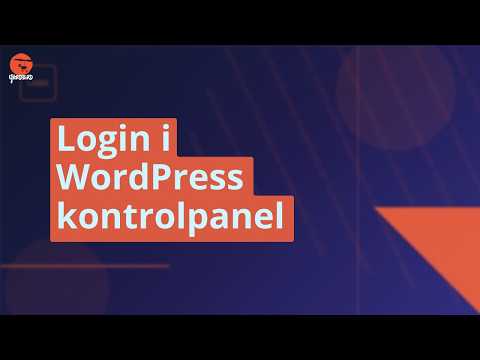 Sådan logger du ind på WordPress (WP-Admin)